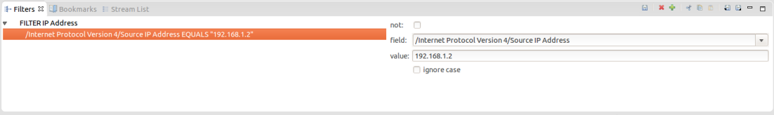 Example of filtering on subfields