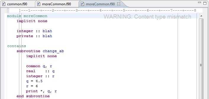 Fixed Form Fortran Editor