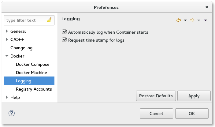 LinuxToolsDockerPreferencesLogging.png