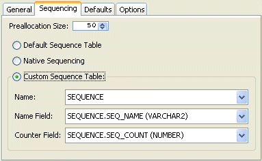 Login Tab, Sequencing Subtab