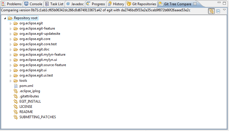 Egit-0.11-GitTreeCompareViewRepo.png