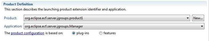 Product configuration