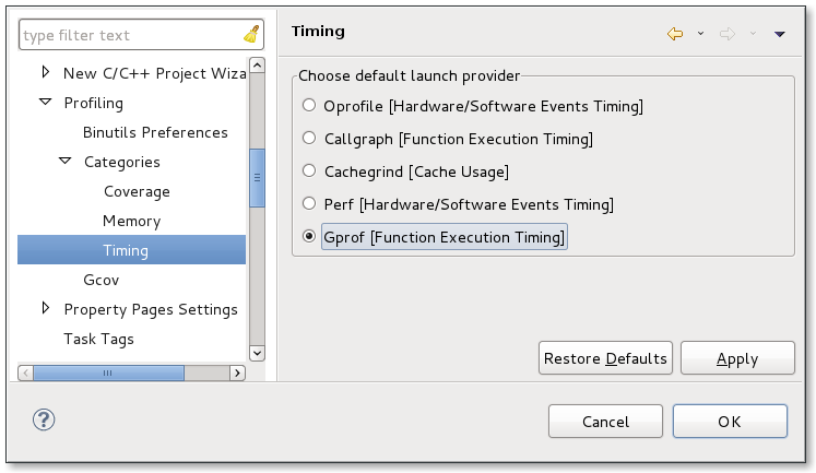 LinuxToolsTimingPreferencesGprof.png