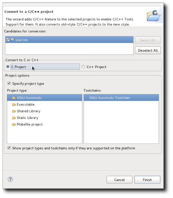 AutotoolsConvertToCProject.png