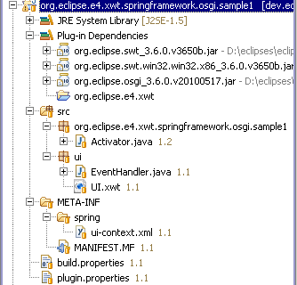 SpringCLRFactory workspace osgi sample1.png