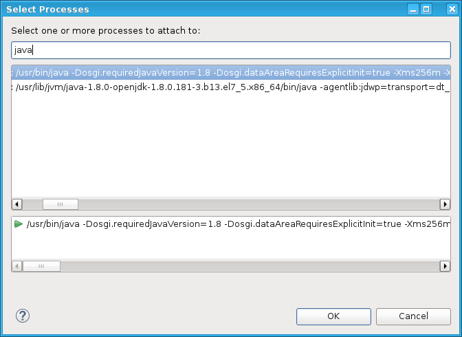 Cdt 96 select processes dialog shows command line arguments.png