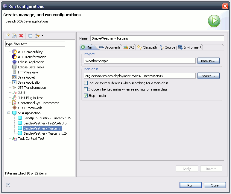 SCA Java Run and Debug scaLaunchConfigurations.gif