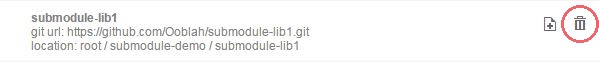 Submodule remove
