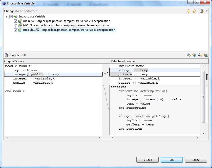 Simple example of Encapsulate Variable refactoringtemp