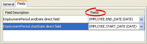 Fields Tab