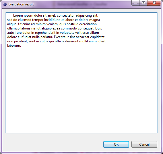 Acceleo Interpreter Long result popup.png